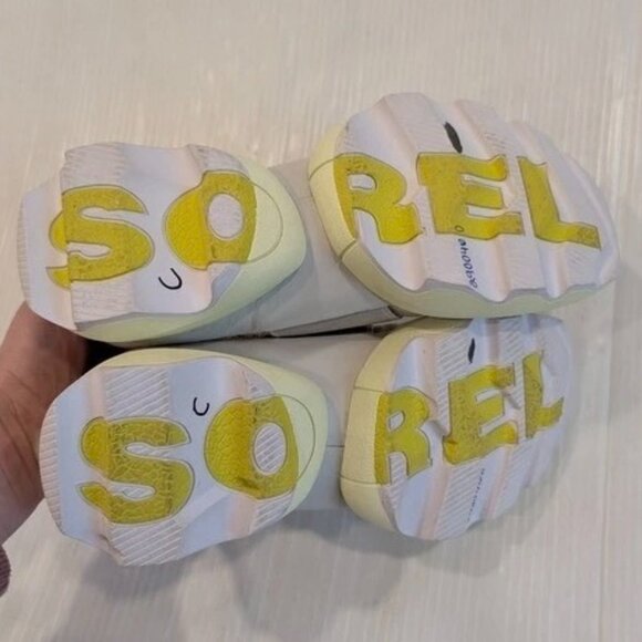 SOREL Womens Kinetic Impact Strap Sneakers in Beige and Yellow Size 7.5 - Picture 6 of 6